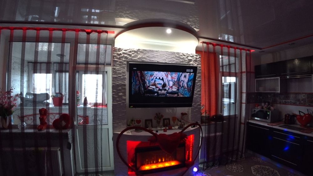Студия “Любовь” с Джакузи, камином и диско освещением + ПОЧАСОВО!-19-555.biz.ua