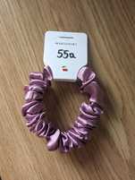 Nowa satynowa gumka do włosów scrunchie 55a akcesoria do włosów włosy