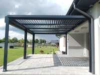Pergola aluminiowa lamelowa bioklimatyczna altana ogrodowa 4x4 400x400