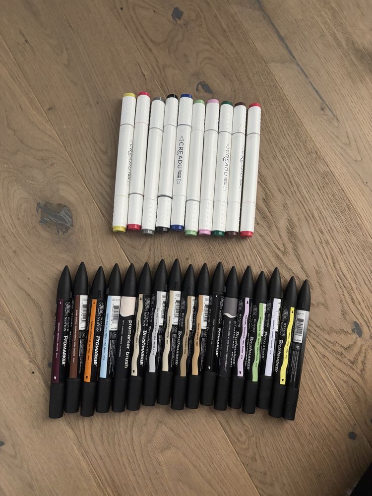 Zestaw markerow winsor & newton + creadu