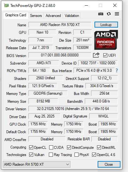 Placa Gráfica RX 5700XT