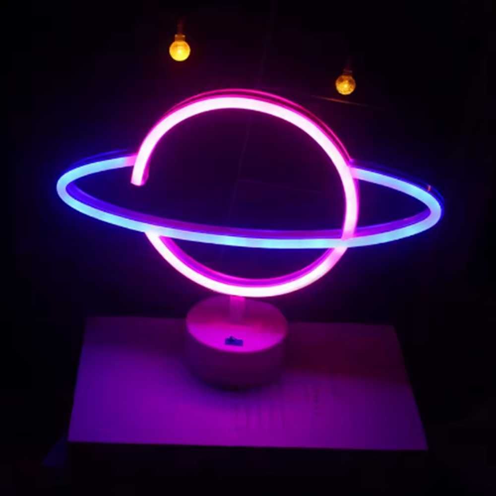 Neon led planeta