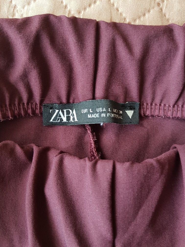 Бордові штани Zara марсала