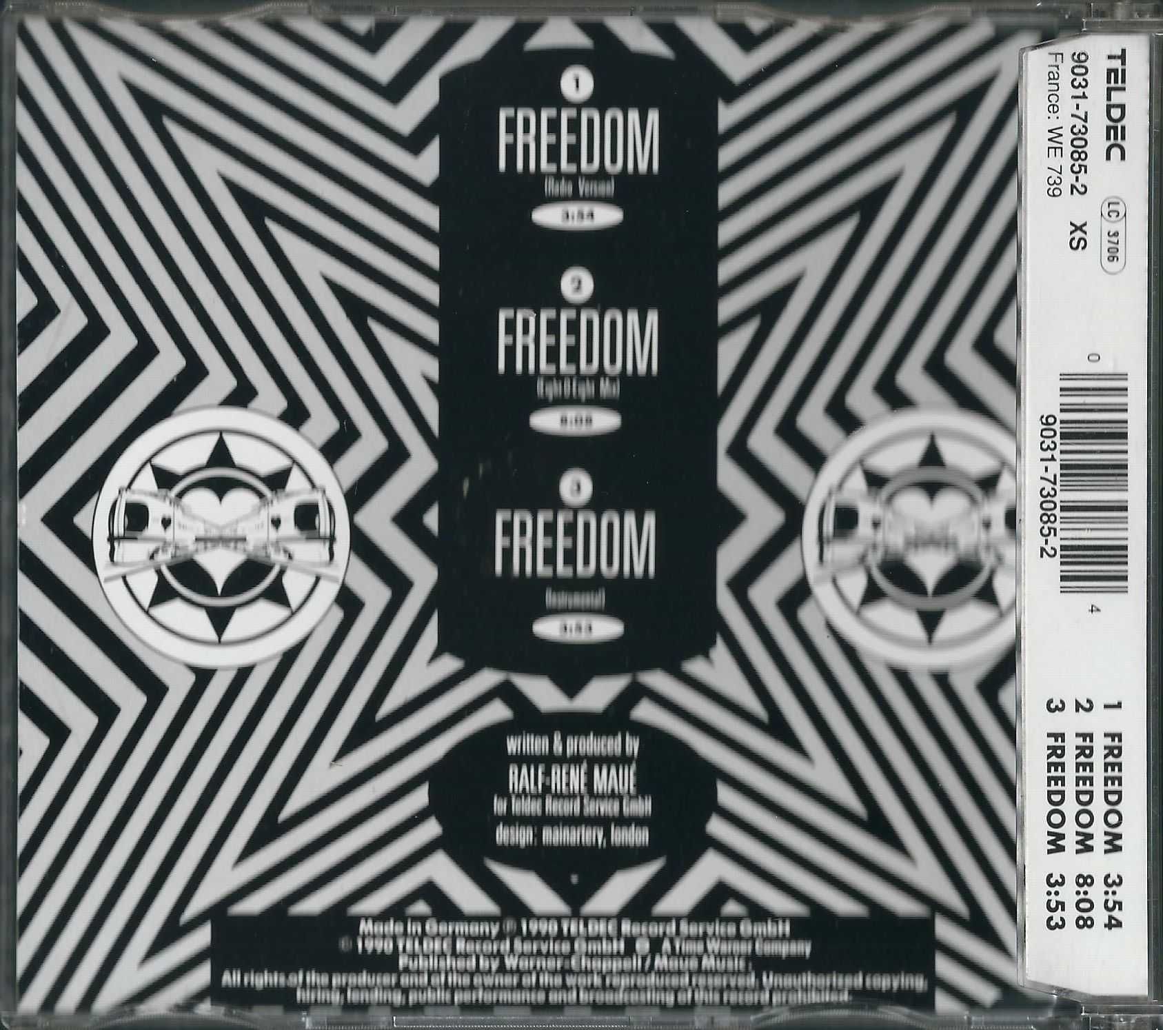 Maxi CD London Boys - Freedom (1990) (TELDEC)