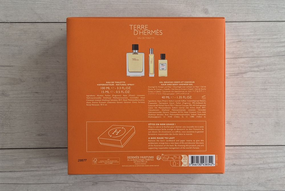 Zestaw Hermes edt  100 ml + 15ml + 40ml shower gel