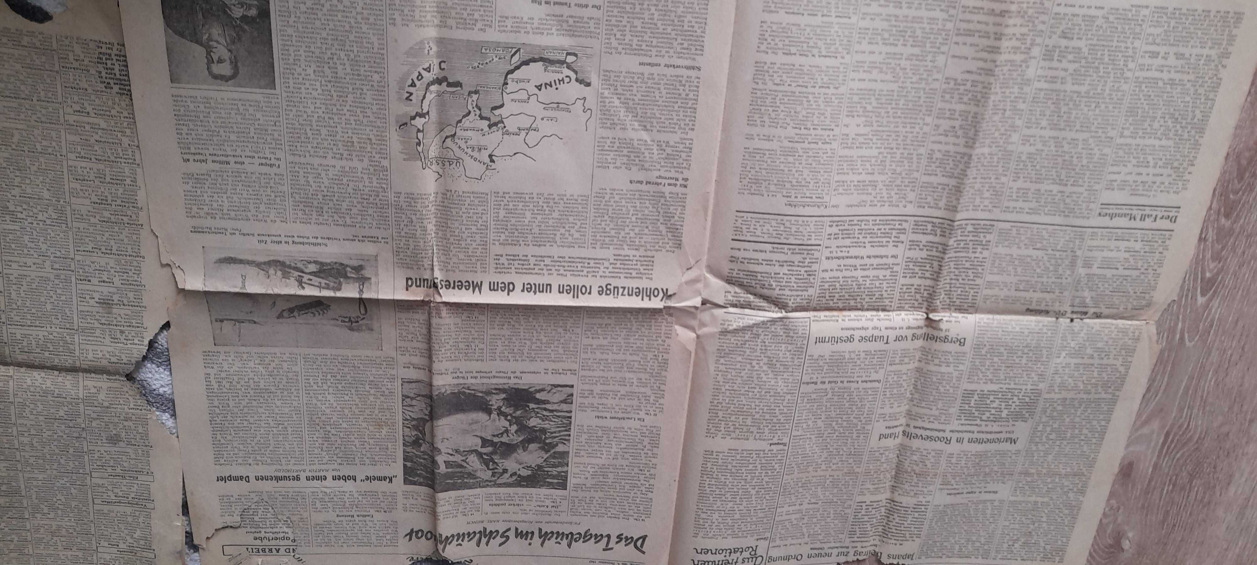 Niemcy Danzig faszystowskie gazety Danziger vorposten, rzesza 1941r