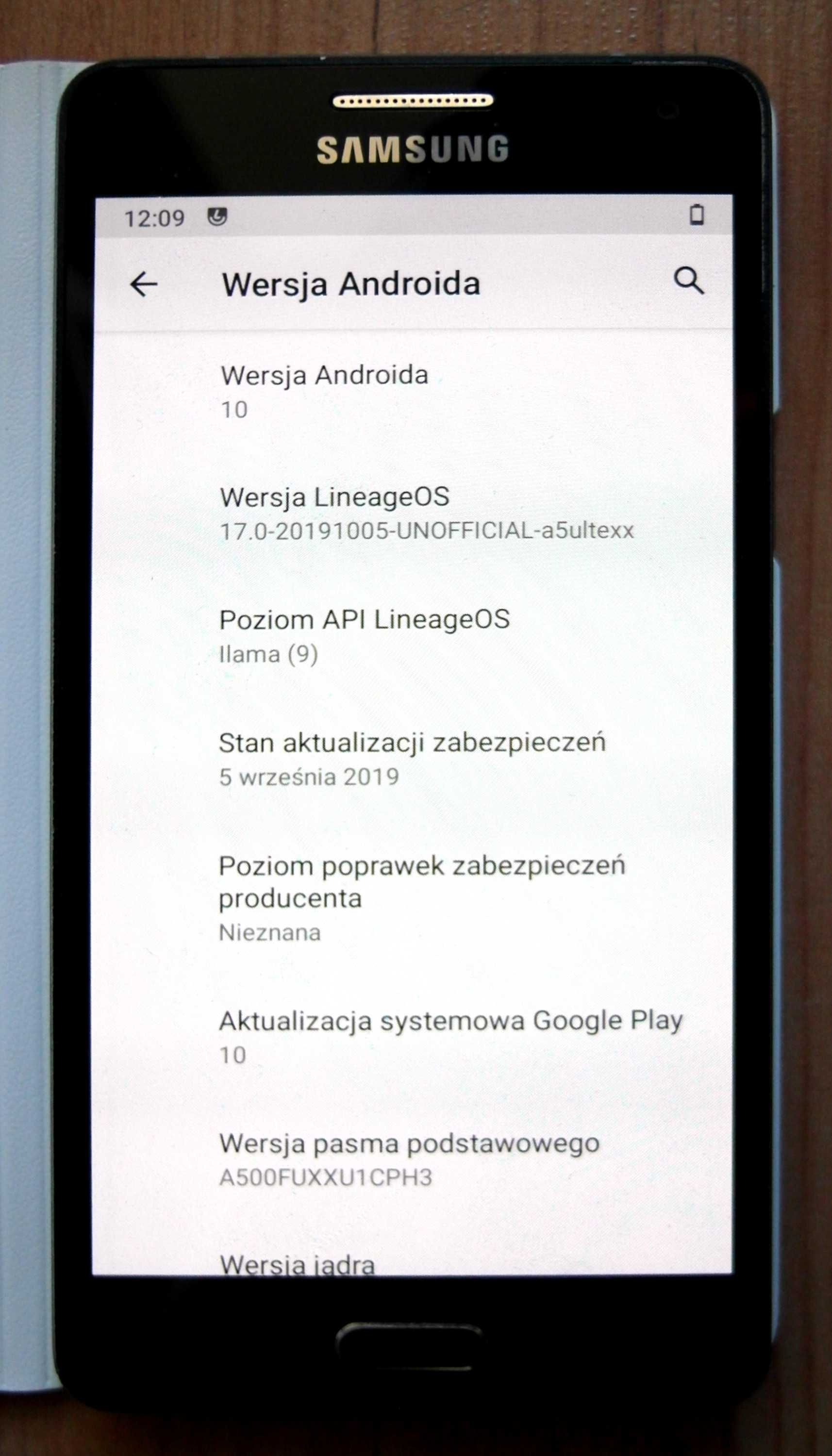 Samsung Galaxy A5 SM-A500FU 4G LTE 16 GB LineageOS Android 10 WROCŁAW
