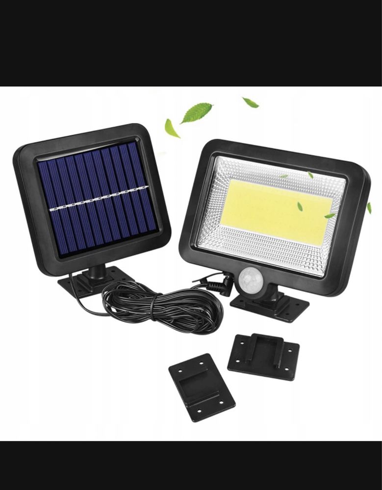 Reflektor solarny LED, czujnik ruchu