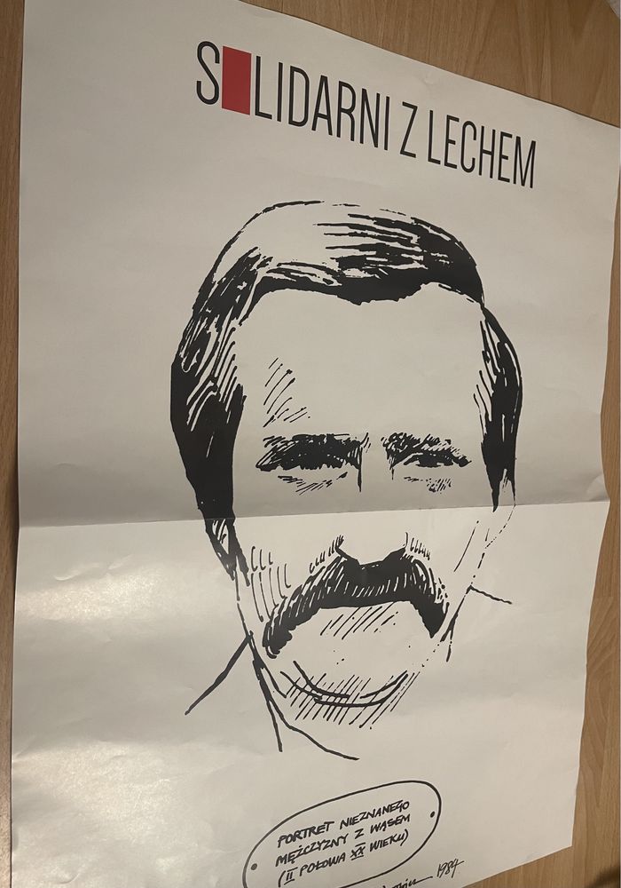 Plakat Solidarni z Lechem Fedorowicz