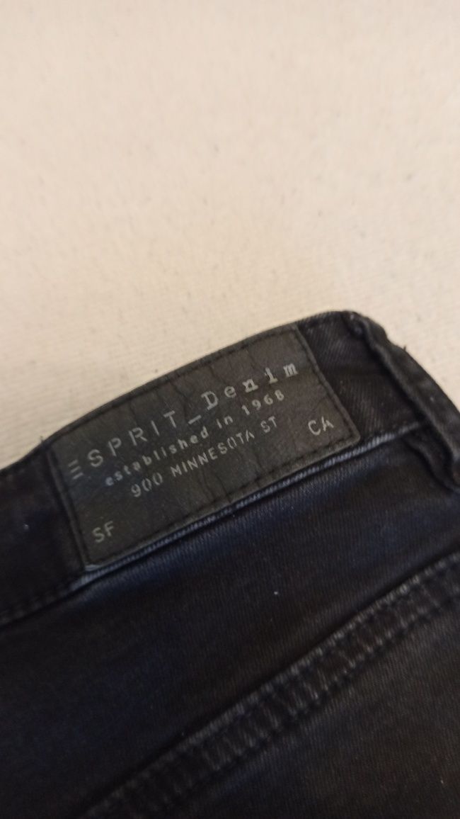 Spodnie Jeans damskie czarne Dżinsy L 32 r.40