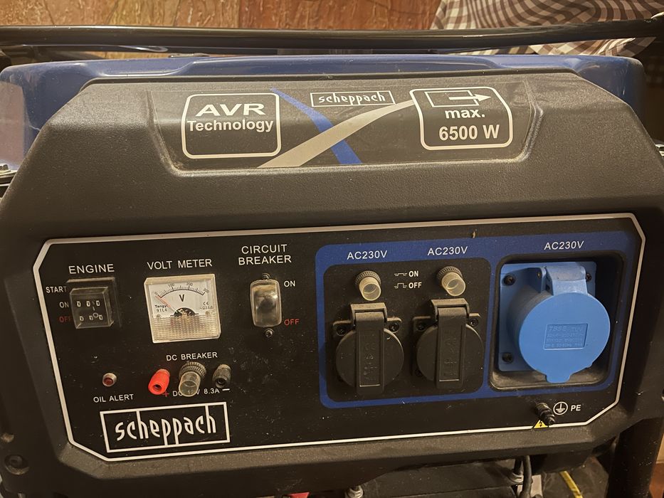 Генератор бензиновий SCEPPACH  6.0-6.5 КВТ SG6500X комбі