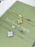 Золотое Колье в стиле VanCleef 1:1 с бриллиантами 0.51ct