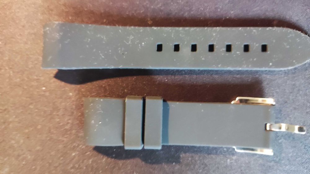 Silikonowy pasek do zegarka czarny 20mm