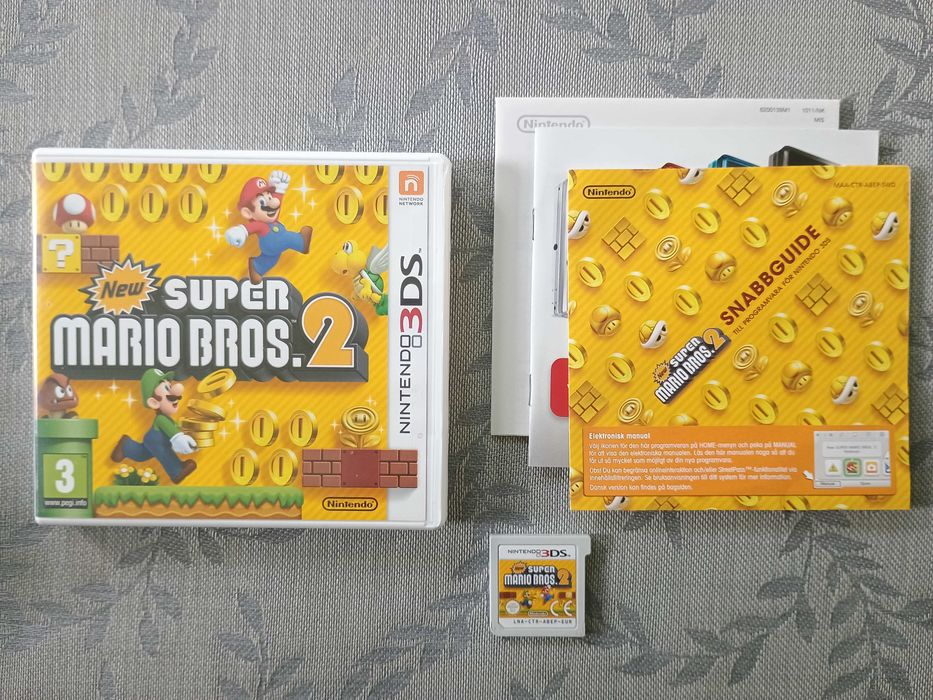 New Super Mario Bros: 2 Nintendo 3DS okladka dunkska gra po angielsku
