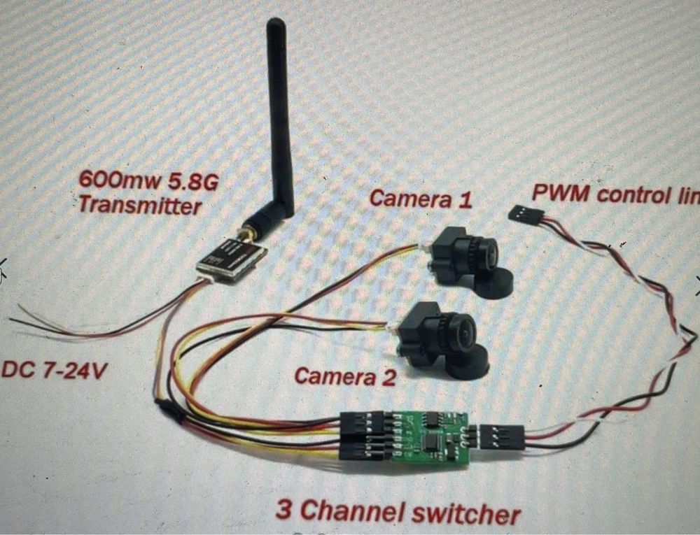 Переключатель видеосигнала для FPV 3 канала Мотор Emax ECO II 2807