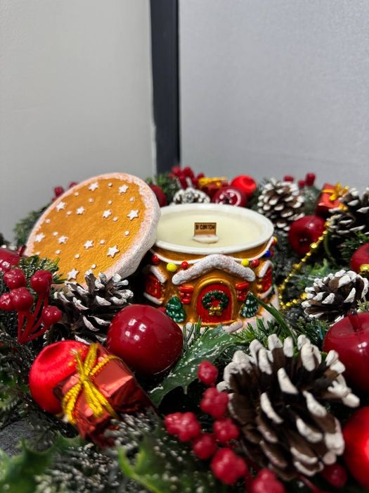 Новорічна свічка ручної роботи