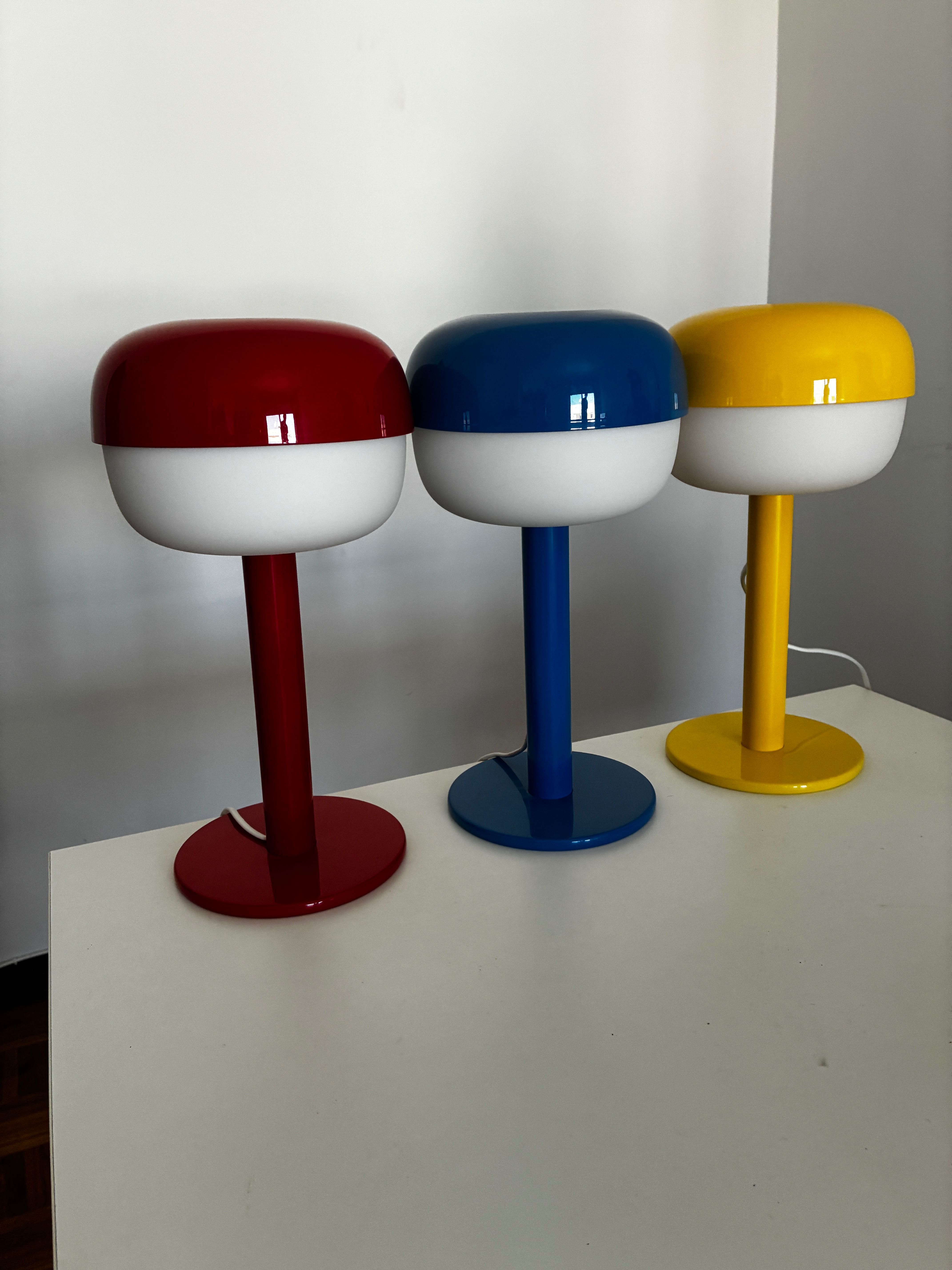 Conjunto 3 Candeeiros IKEA BLÅSVERK (vermelho, azul, amarelo)