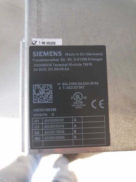 SIEMENS moduł wej./wyj. 6SL3055-0AA00-3FAD – 4 szt. – stan bdb