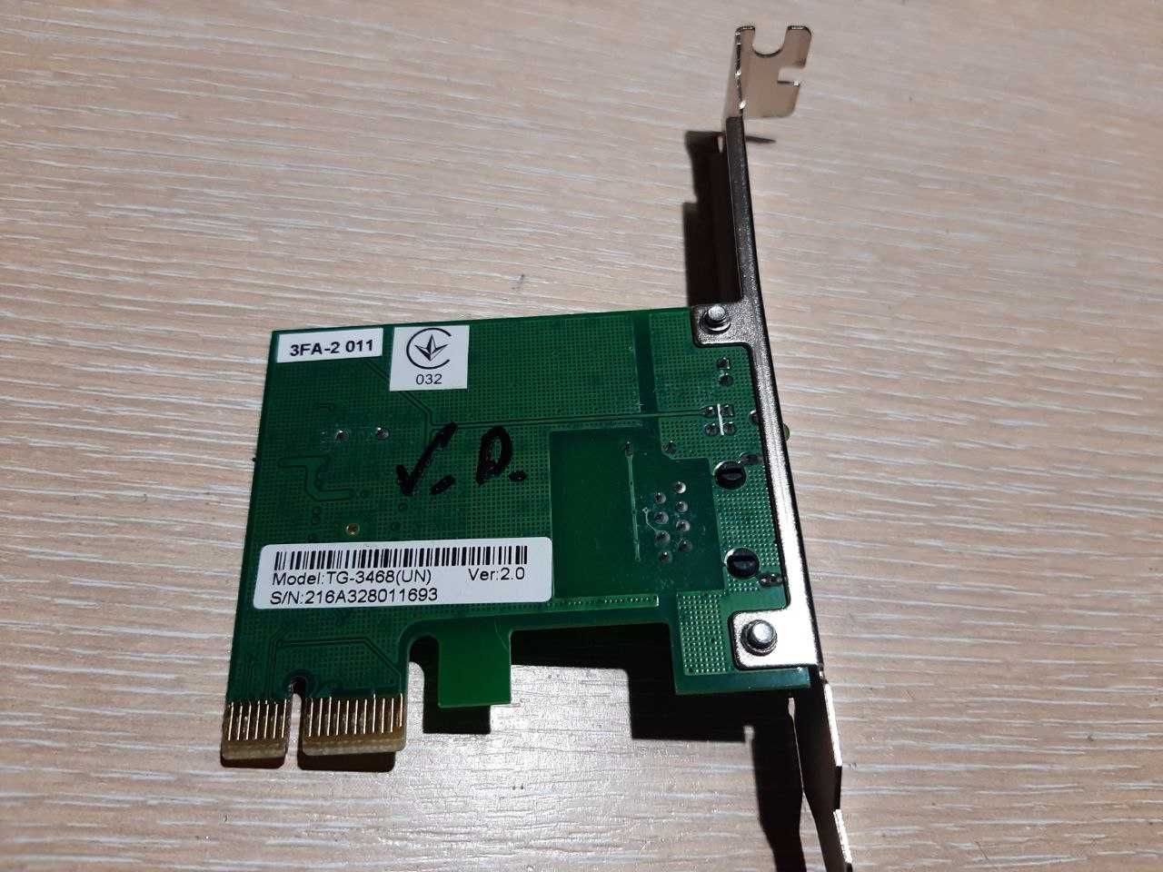 Мережеві плати PCI/PCI-ex 100/1000 mbit/s, 1Gb/s