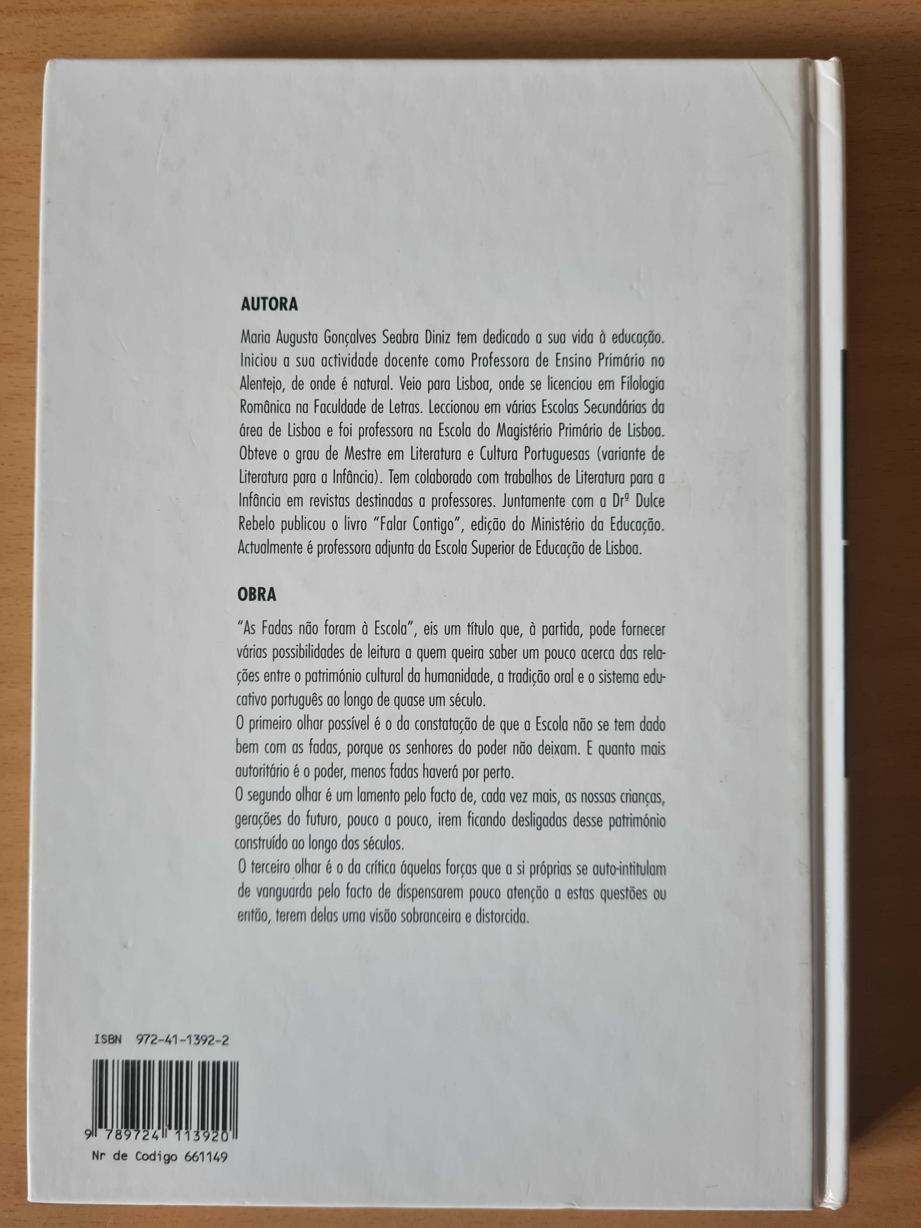 Livro "As Fadas não Foram à Escola" de Maria Augusta Seabra Diniz