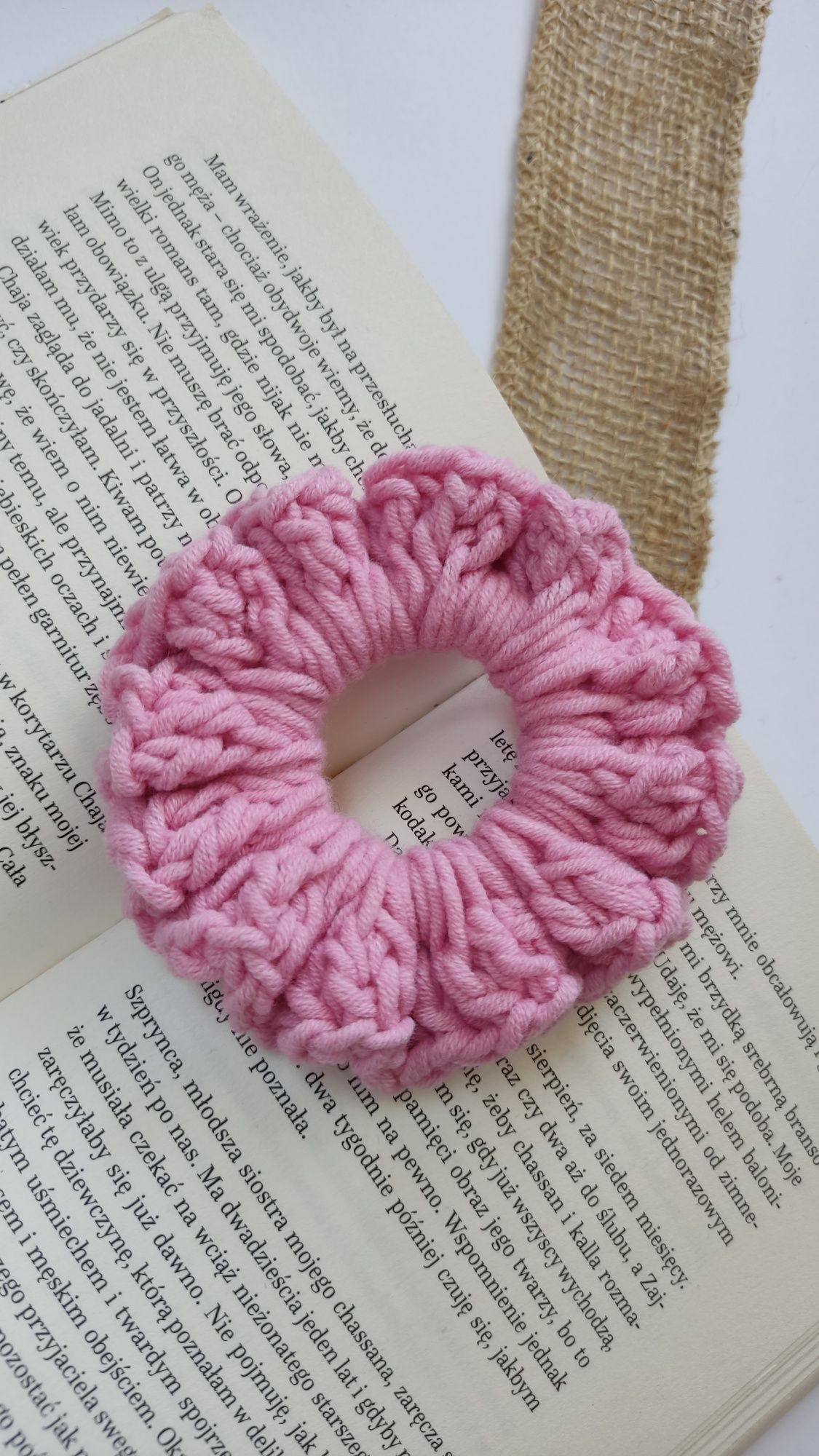 Handmade gumka do włosów scrunchie