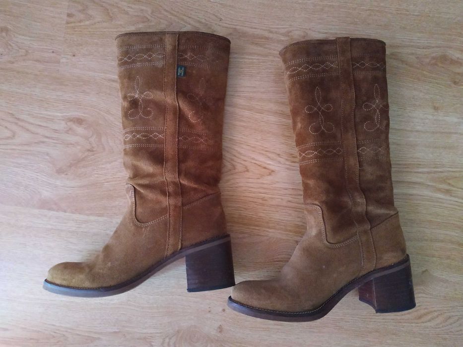 Botas em camurça e pele n'35 ( Seaside)