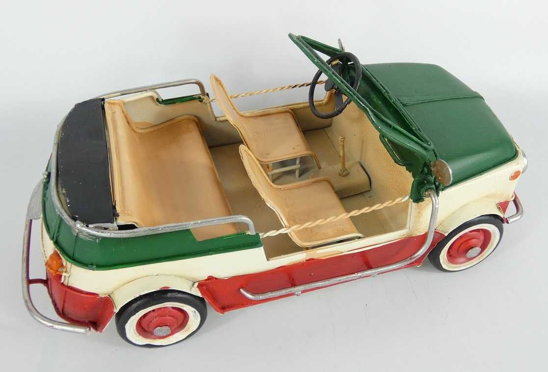 Metalowy model FIAT 500 CABRIO pojazd AUTO 27,5cm