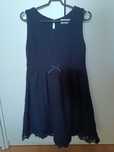 Sukienka granatowa koronkowa z H&M 122