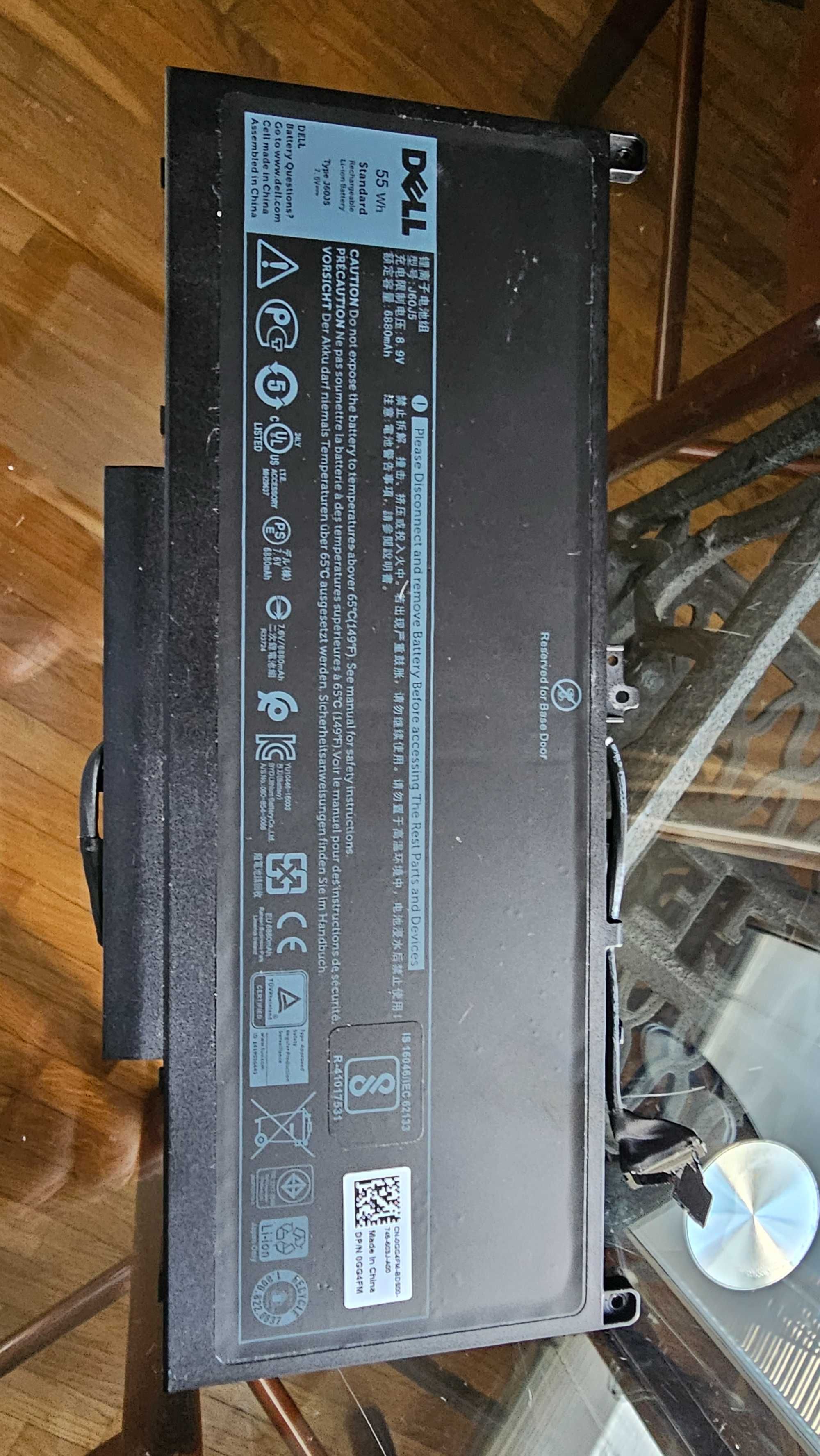 Bateria do Dell Latitude E7470 E7270 55Wh 7.6V 6874mAh J60J5