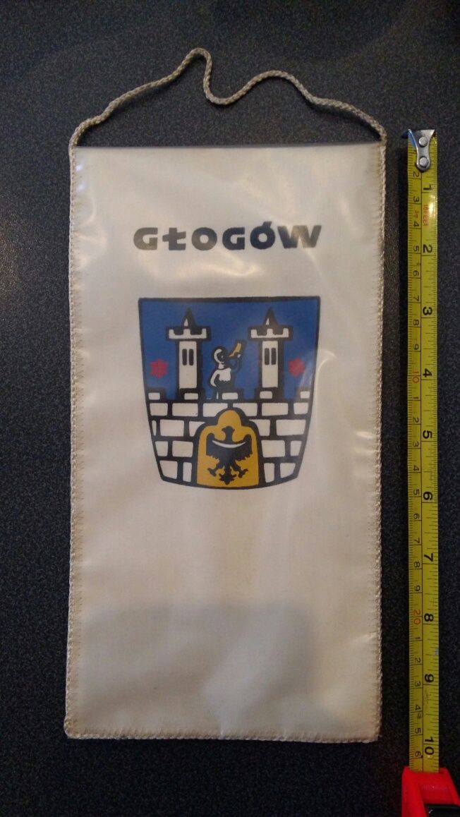 PRL proporczyk Głogów herb godło