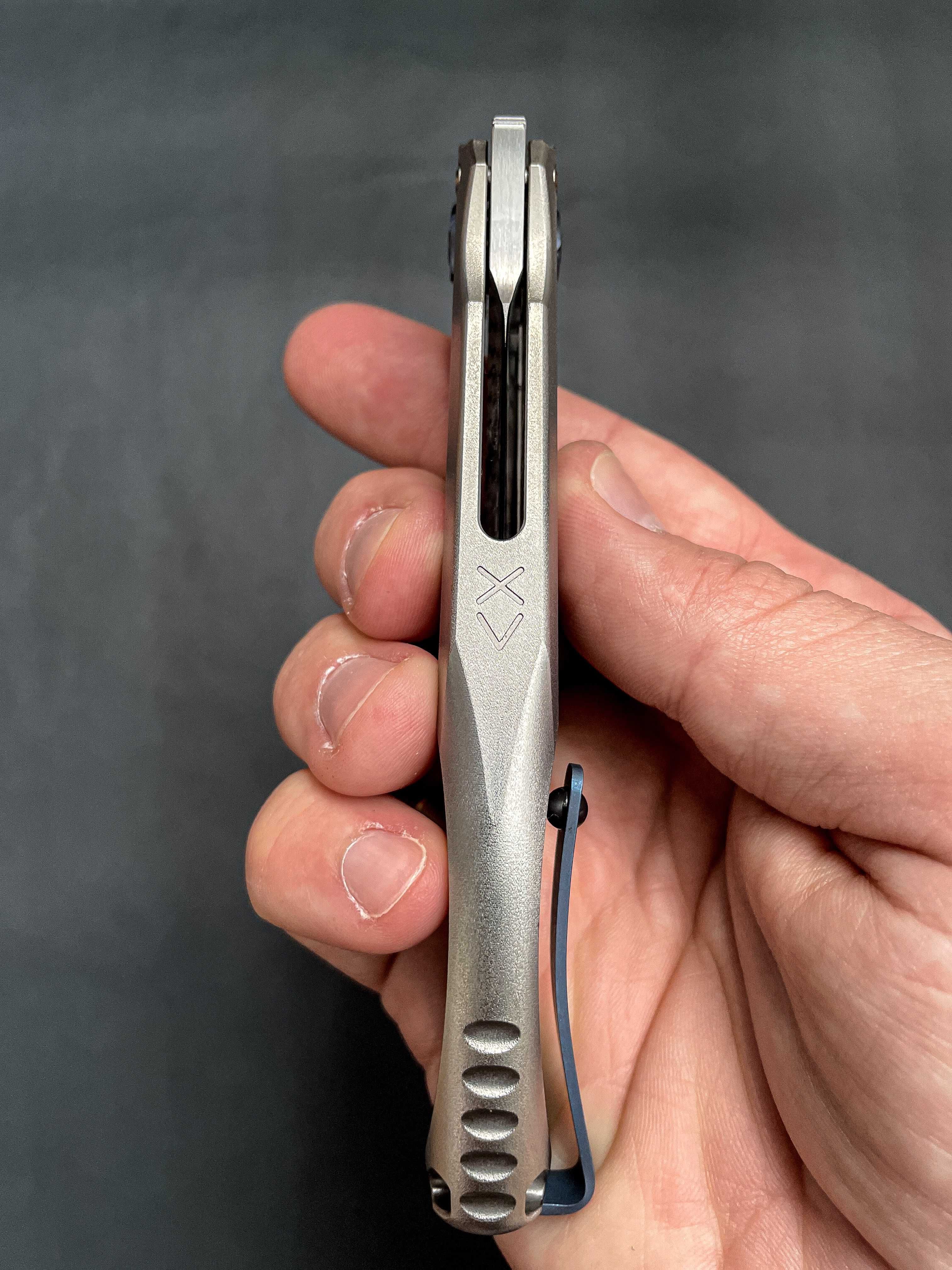 Liong Mah Design XV Full Ti Integral Hand Satin S35VN