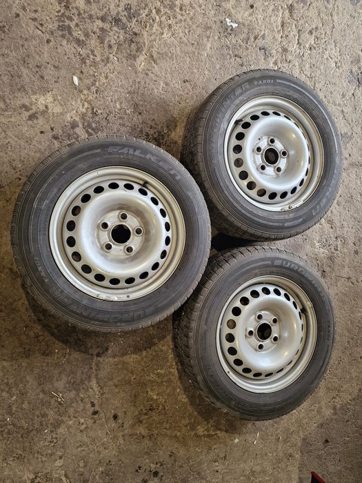 Felga Vw T5 T6 T6.1 5×120 Opony zimowe Falken Eurowinter 205/65R16C