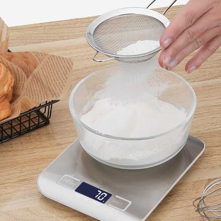 Waga GASTRONOMICZNA KUCHENNA elektroniczna LCD do 10 KG Srebrna