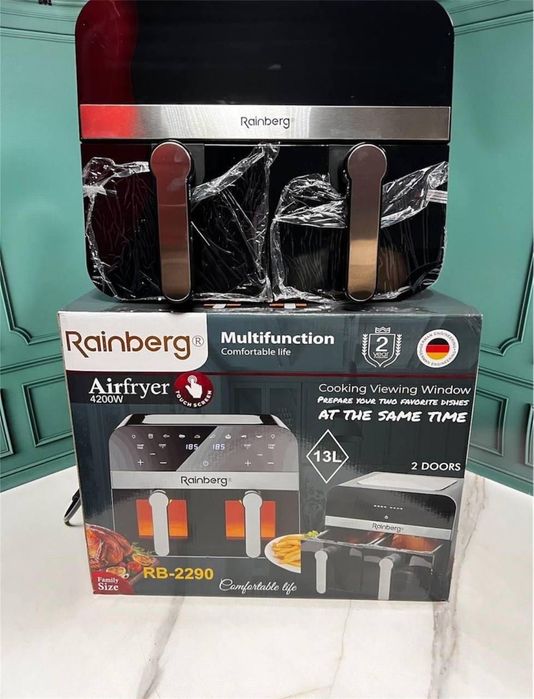 Аерофритюрниця аерогриль Rainberg RB-2290 4200 Вт 13 л,  мультипіч