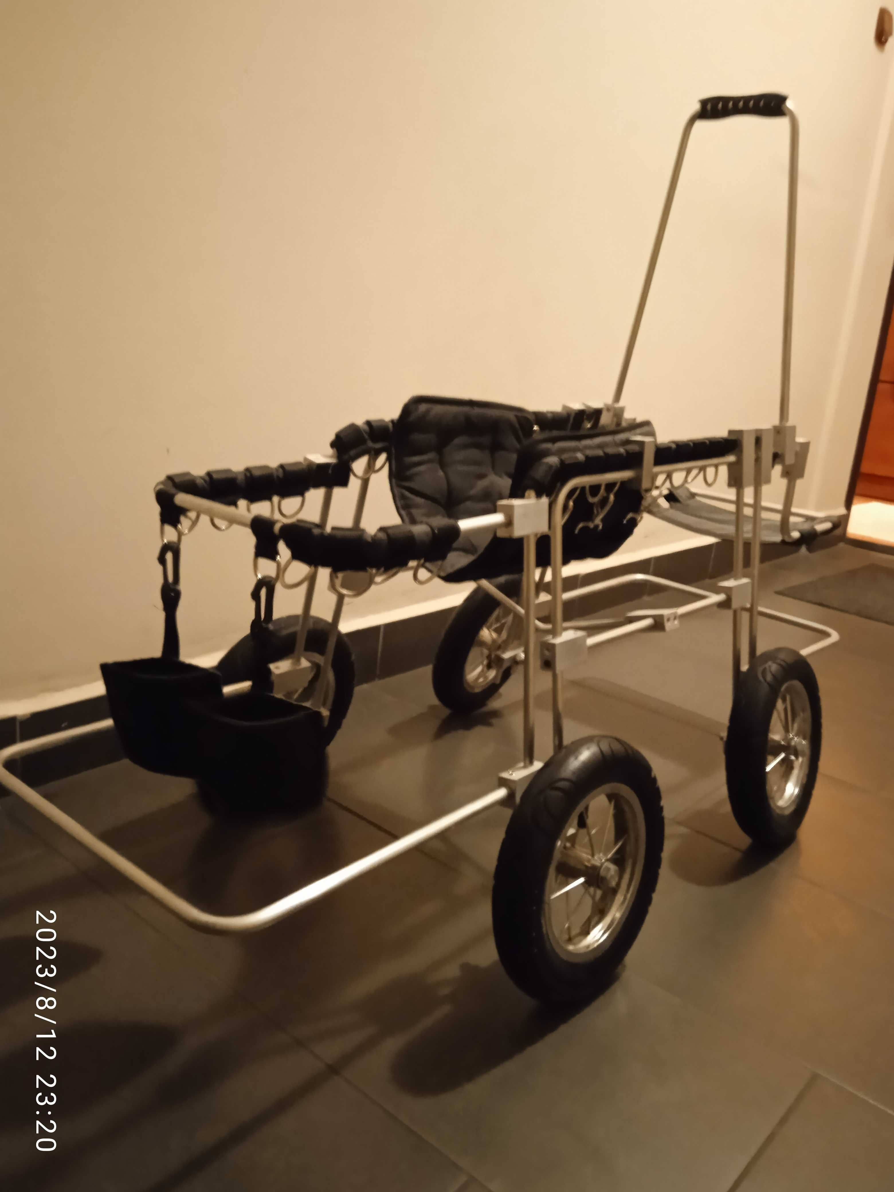Wózek dla psa rehabilitacyjny 4-kołowy