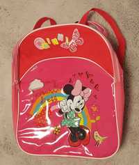 Plecak Minnie Mouse, czerwony, jednokomorowy, do przedszkola