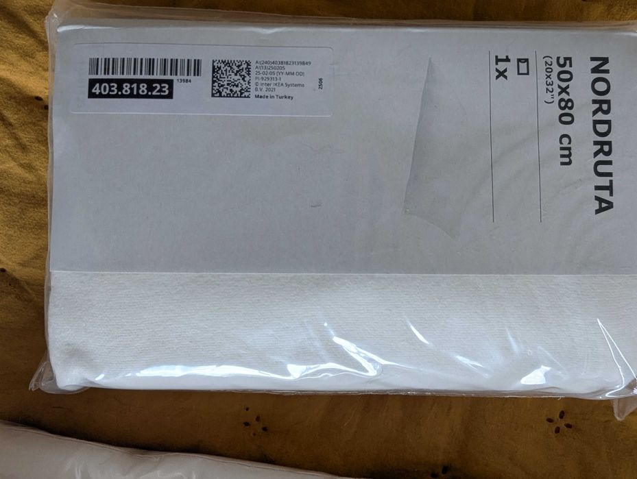 Ikea Fronhas Nordruta 50 cm x 80 cm Brancas