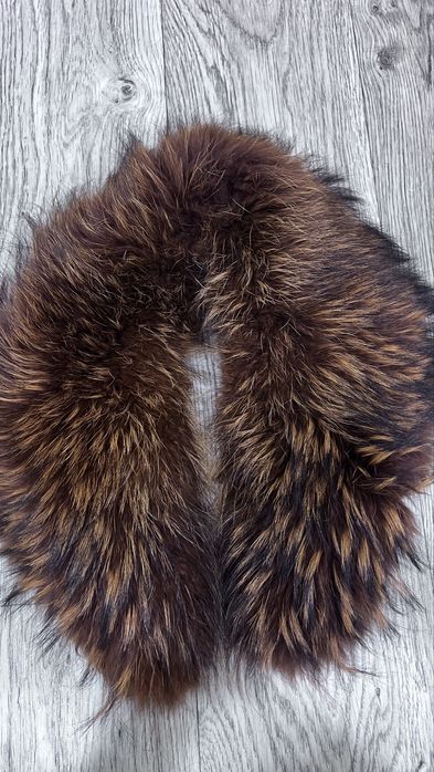 Шикарный мех енота воротник