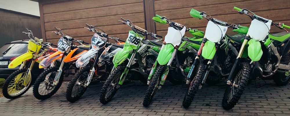 Pakiet 7 motorów KTM SXF Kawasaki KXF Suzuki RMZ  250 450 crf yzf tc