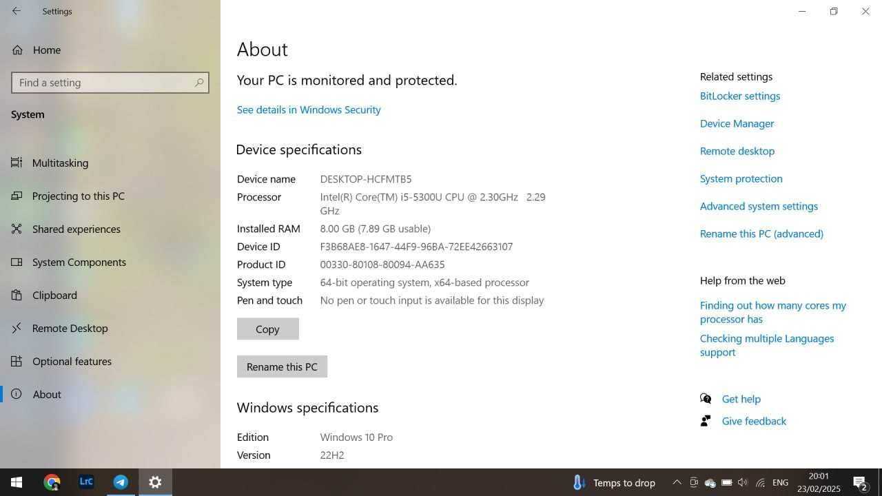 Ноутбук Dell Latitude Intel Core i5 (i5-5300U) 8 Гб 240 Гб SSD