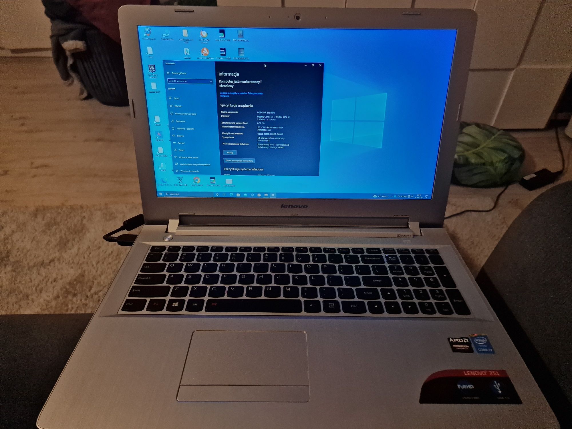 Laptop lenovo z51 70