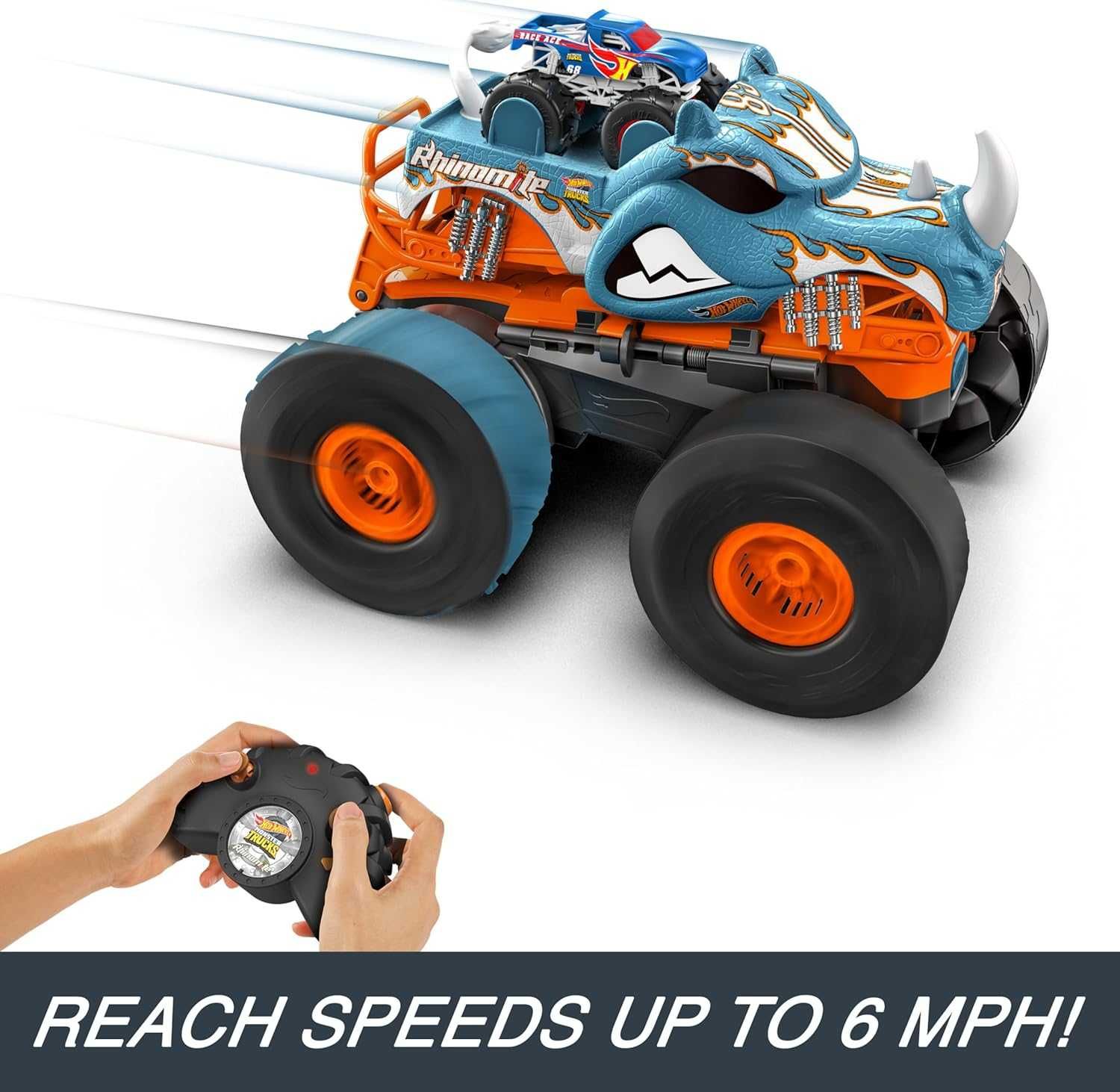 Hot Wheels Monster Trucks R/C Rhinomite  Трансформер Хот Вілс