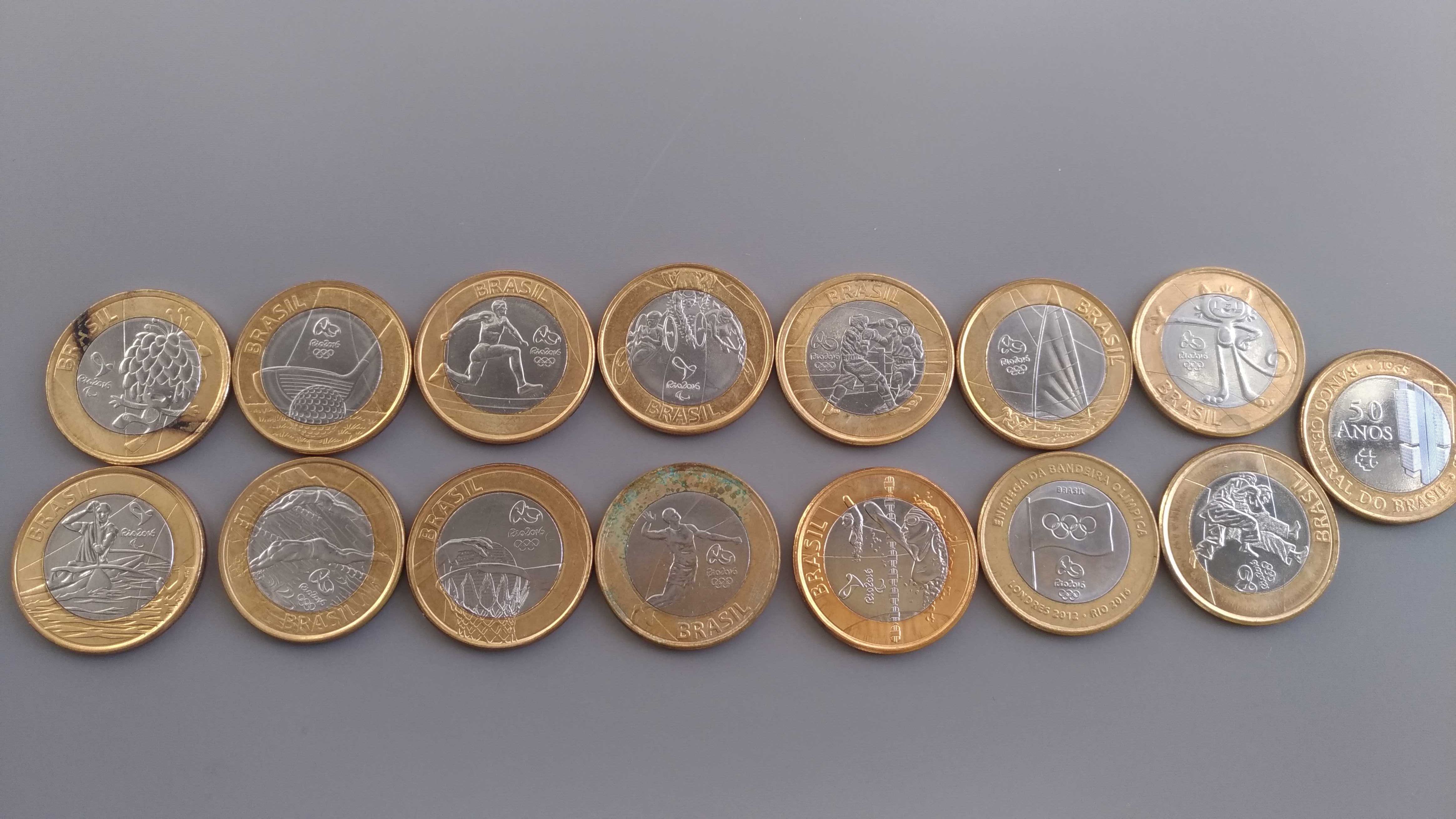 Coleção moedas olimpíadas Rio 2016