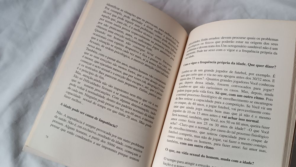 O Sexo dos Homens. Livro informação