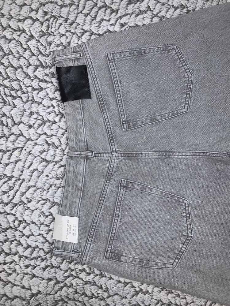 Джинси сірі чоловічі базові Slim Fit Tappered Zara