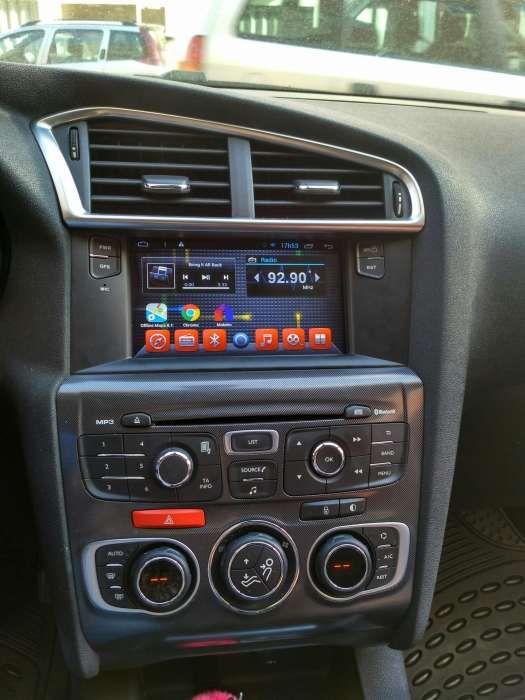 Auto Rádio Citroen C4 DS4 GPS Bluetooth USB WIFI Android