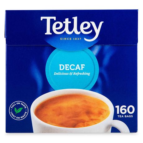Чай чорний без кофеїну Tetley, 160 пакетиків, 500 грам
