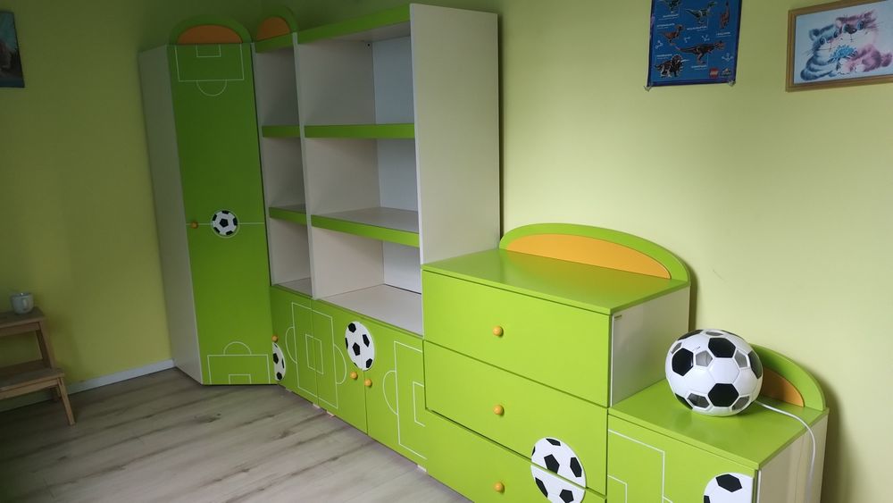 Zestaw mebli dla chłopca Baggi piłka nożna