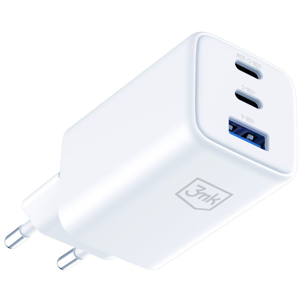 Ładowarka sieciowa 3MK Hyper GaN Charger 65W 1xUSB-A 2xUSB-C PD QC4+