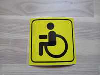 Розпізнавальний знак Водій з інвалідністю 10х10 см